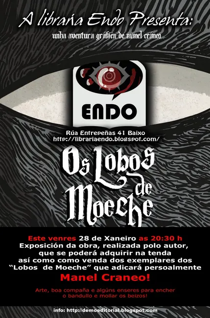 Cartel orixinal de Libraría Endo