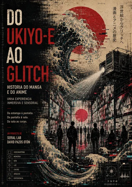 Poster orixinal Experiencia inmersiva e sensorial da historia do manga e o anime